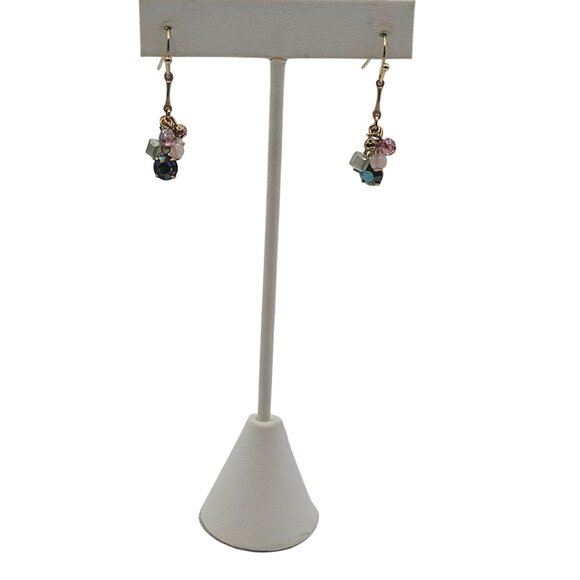 Fairy Cottage Preppy Boho Cluster Beaded Dangle Drop Earrings Fashion Jewelry - Picture 3 of 16